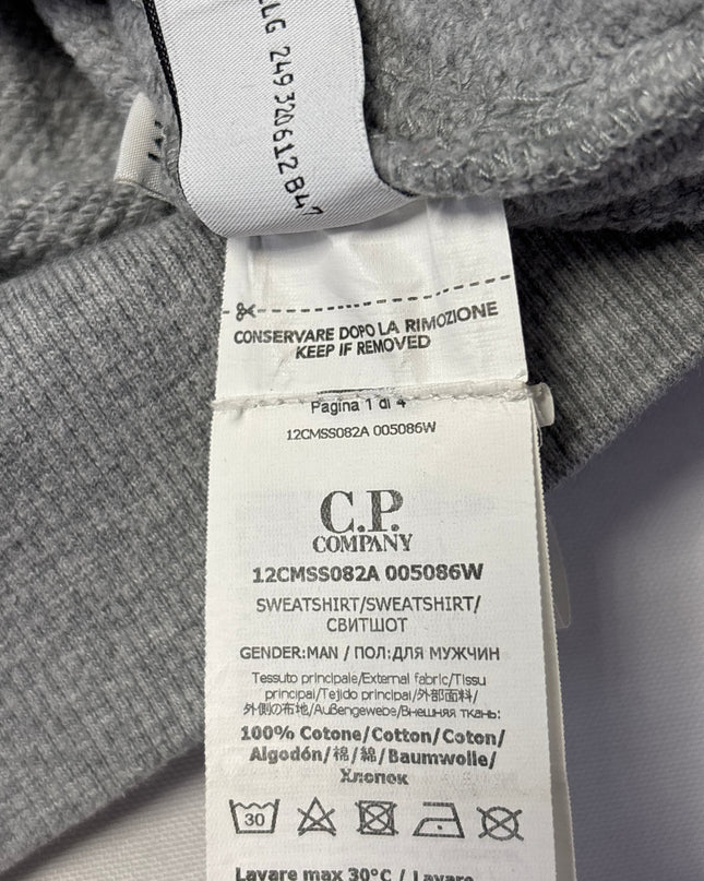 C.P. Company Grey Goggle Zip Hoodie