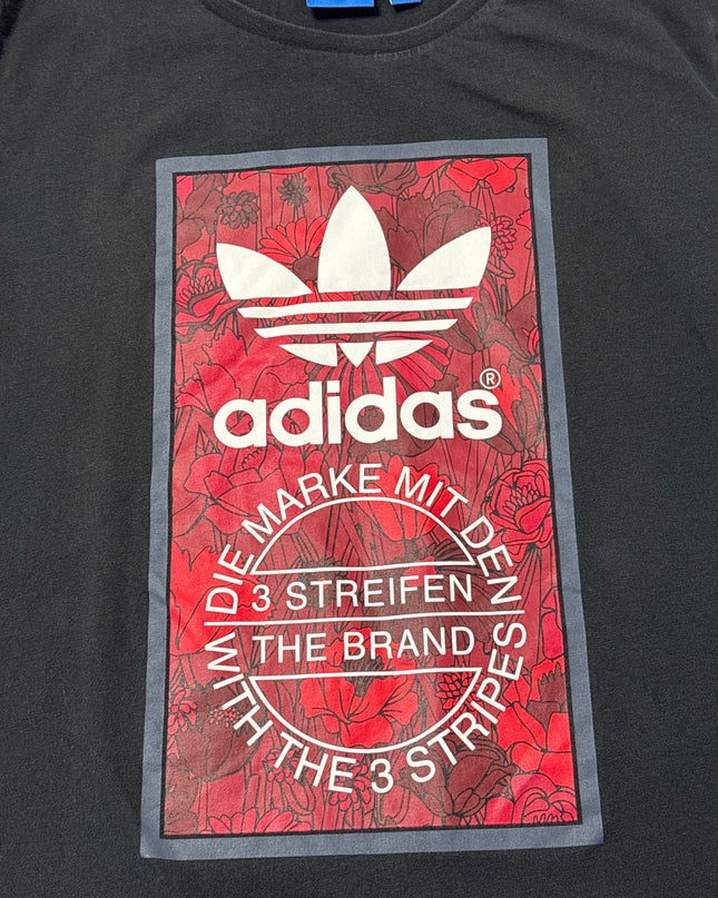 Adidas Black Trefoil Graphic T-Shirt