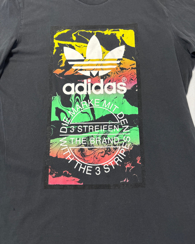 Adidas Black Trefoil Graphic T-Shirt