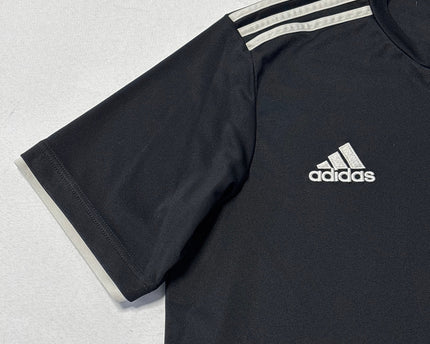 Adidas Black Three Stripes Sports T-Shirt