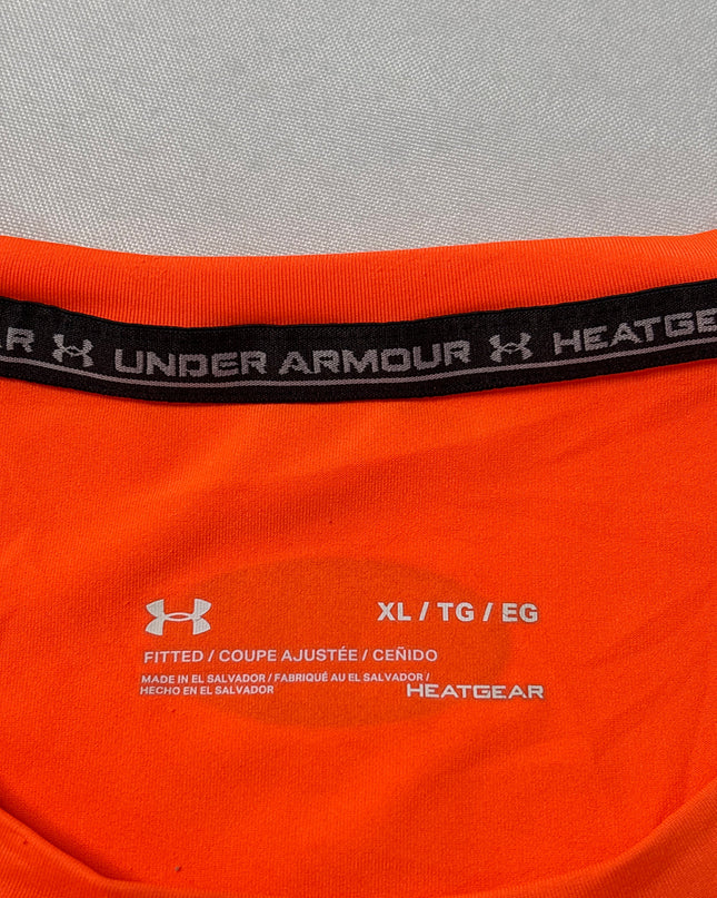 Under Armour Orange Logo Sports T-Shirt
