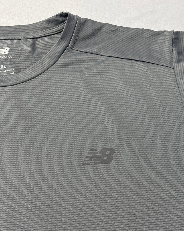 New Balance Gray Logo Sports T-Shirt