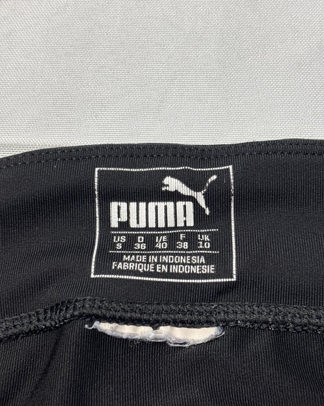 Puma Black Logo High Waist Cropped Leggings