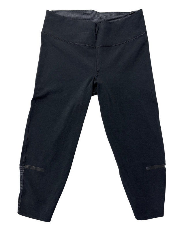 Adidas Black Graphic Panel Cropped Leggings
