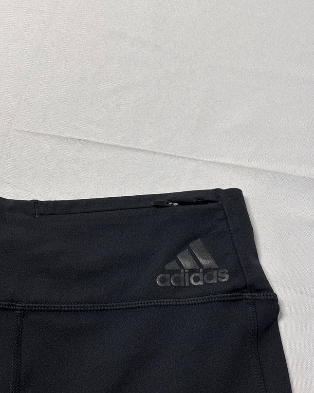 Adidas Black Graphic Panel Cropped Leggings