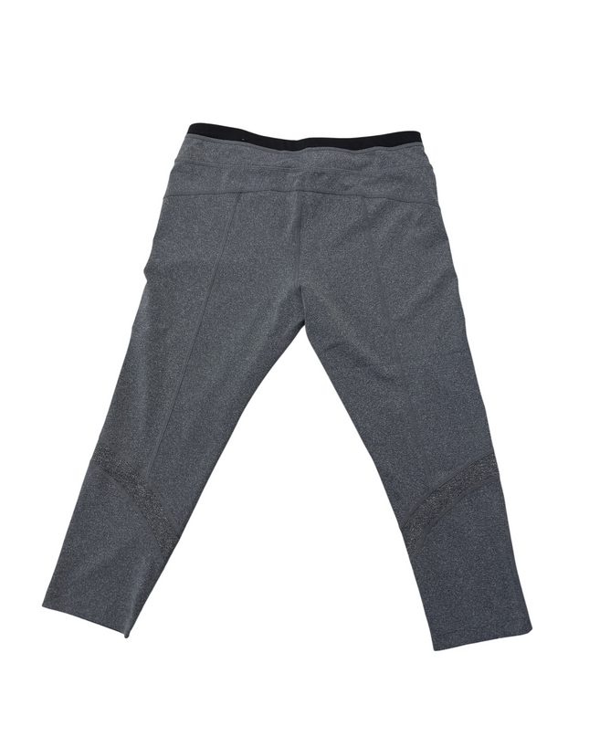 Anta Grey Two-Tone Panelled Leggings