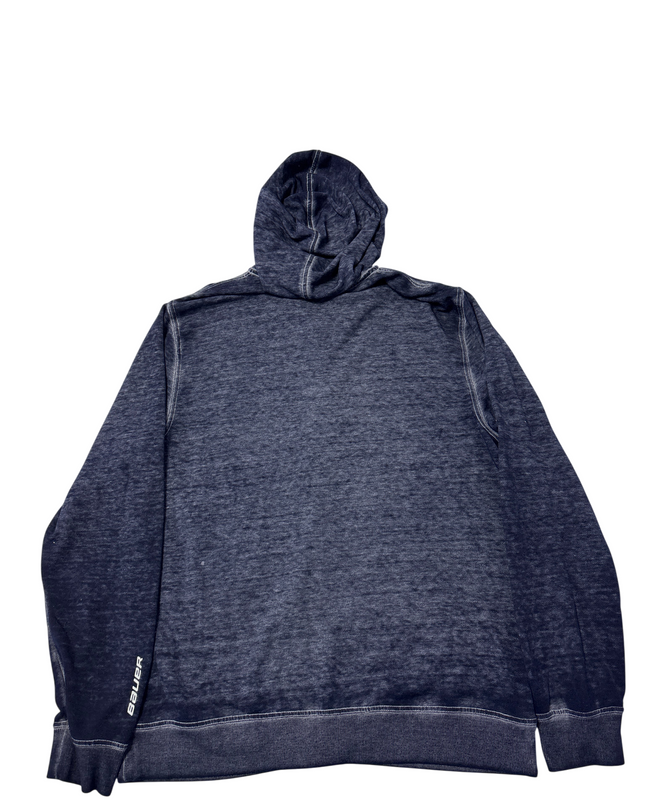 Bauer Navy Burnout Zip-Up Hoodie
