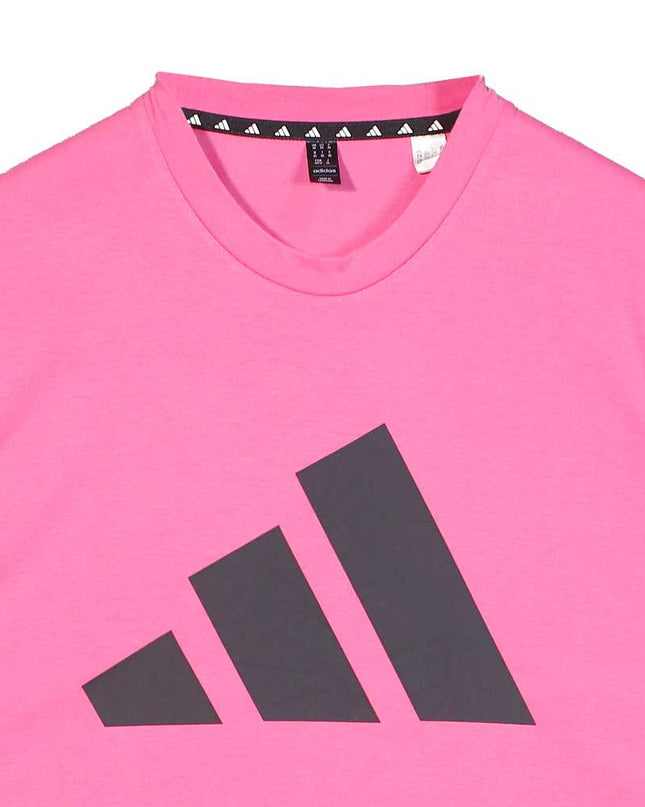 Adidas Train Essentials Feelready Logo Training Pink T Shirt