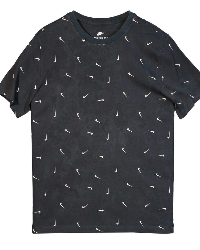 Nike Sportswear Club All Over Print Men's Black T-Shirt