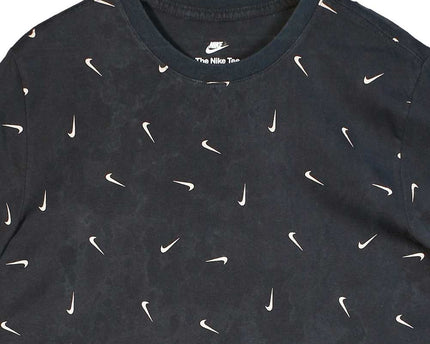 Nike Sportswear Club All Over Print Men's Black T-Shirt