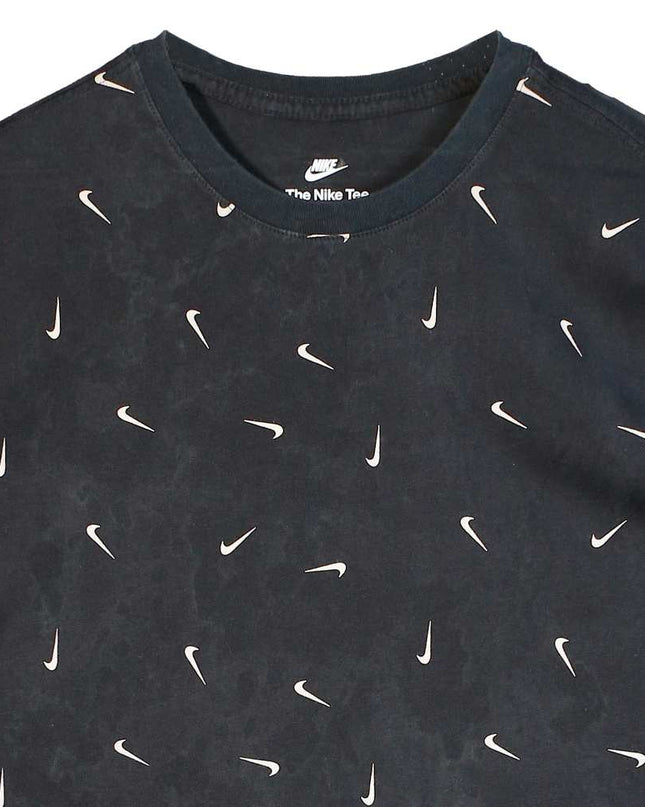 Nike Sportswear Club All Over Print Men's Black T-Shirt