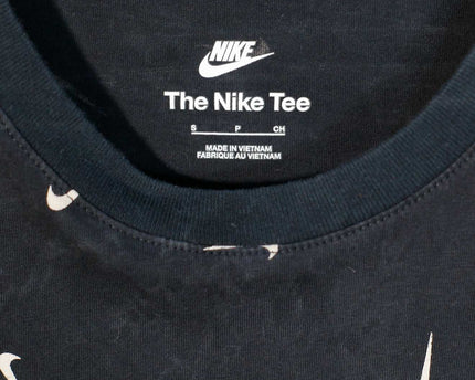 Nike Sportswear Club All Over Print Men's Black T-Shirt