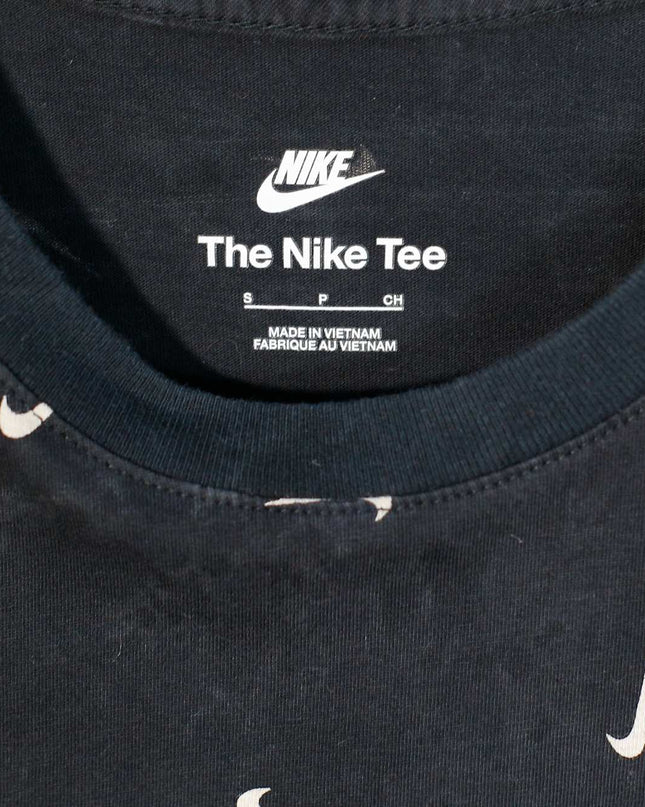 Nike Sportswear Club All Over Print Men's Black T-Shirt