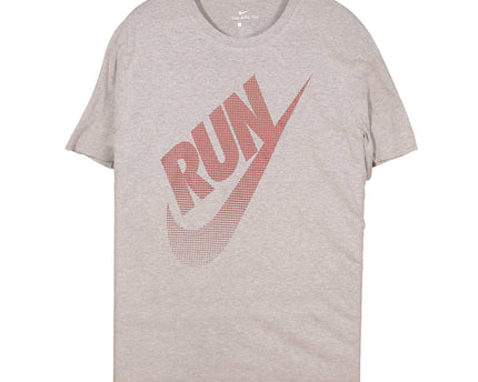 The Nike Tee" Run Swoosh Gray T-shirt