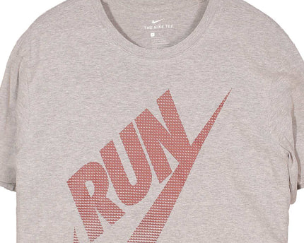 The Nike Tee" Run Swoosh Gray T-shirt