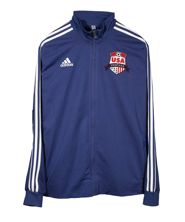 Adidas USA Indiana Soccer Track Blue Jacket