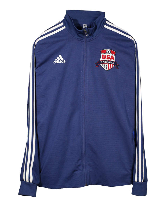 Adidas USA Indiana Soccer Track Blue Jacket