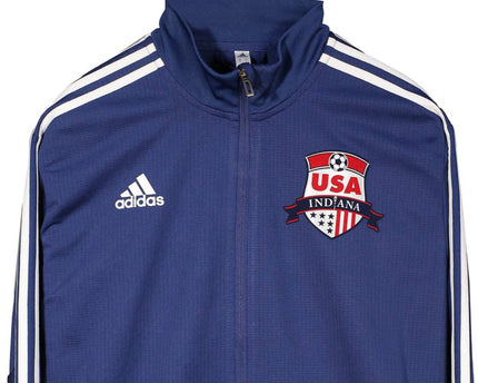 Adidas USA Indiana Soccer Track Blue Jacket