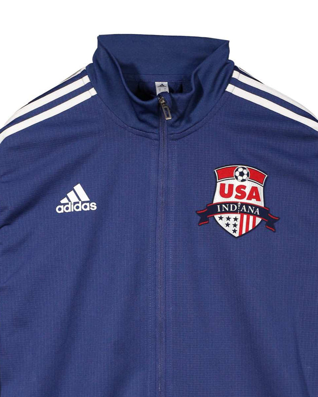 Adidas USA Indiana Soccer Track Blue Jacket