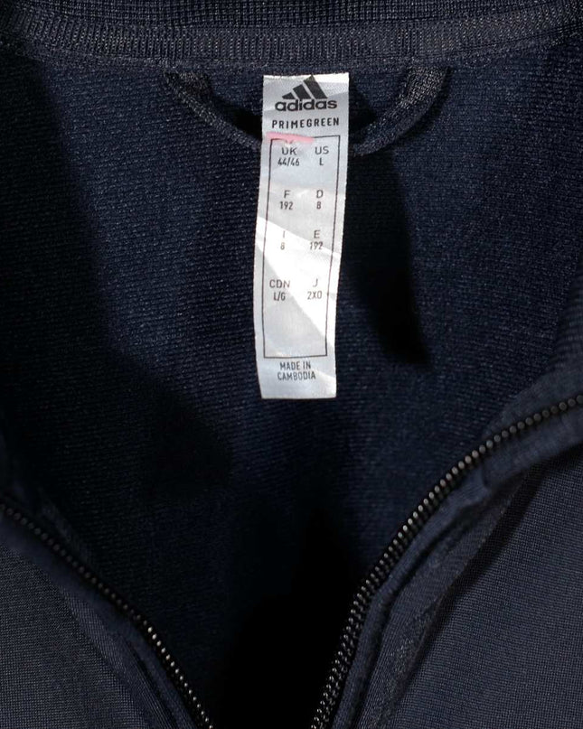 Adidas Primegreen Essentials Linear Track Navy Blue Jacket