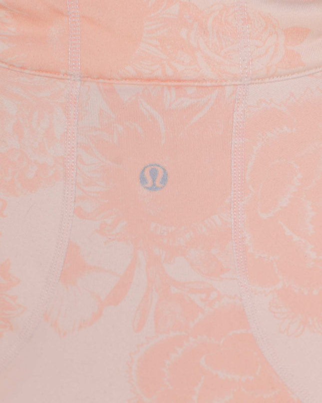Lululemon Floral Print High-Rise Peach Jacket
