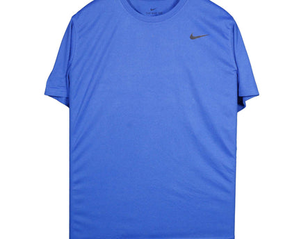 Nike Swoosh Training Active Short Sleeve Blue T Shirt