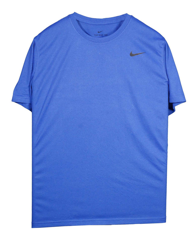 Nike Swoosh Training Active Short Sleeve Blue T Shirt