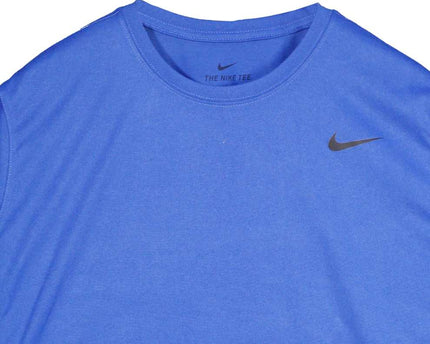 Nike Swoosh Training Active Short Sleeve Blue T Shirt
