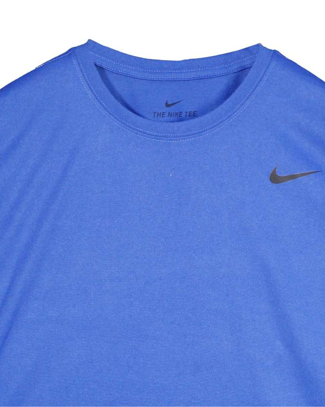 Nike Swoosh Training Active Short Sleeve Blue T Shirt