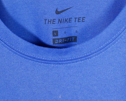 Nike Swoosh Training Active Short Sleeve Blue T Shirt