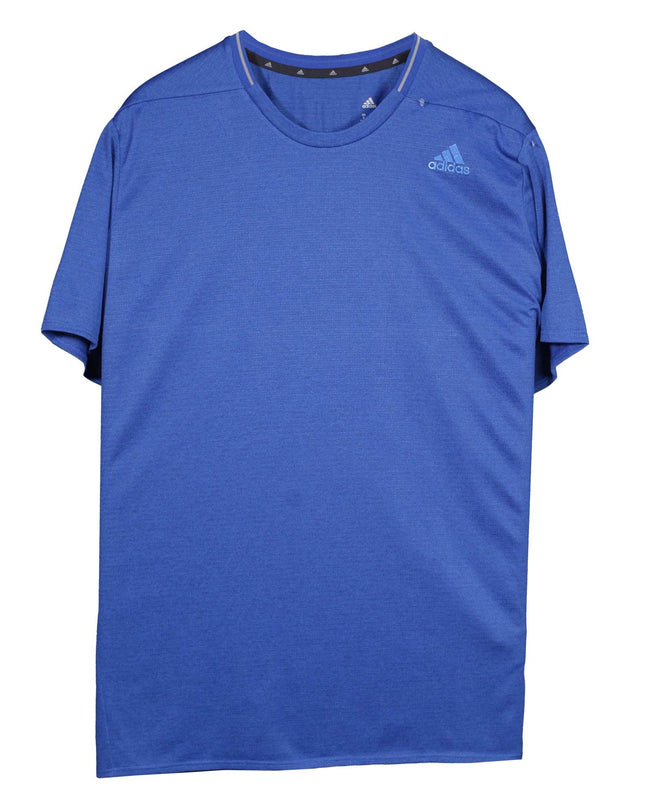 Adidas Crewneck Short Sleeve Activewear Blue T Shirt