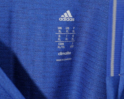 Adidas Crewneck Short Sleeve Activewear Blue T Shirt