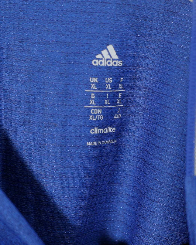 Adidas Crewneck Short Sleeve Activewear Blue T Shirt