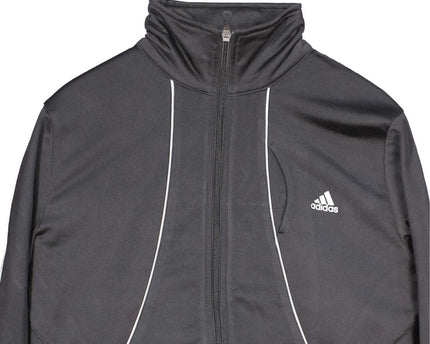 Adidas Full Zip Athletic Black Jacket