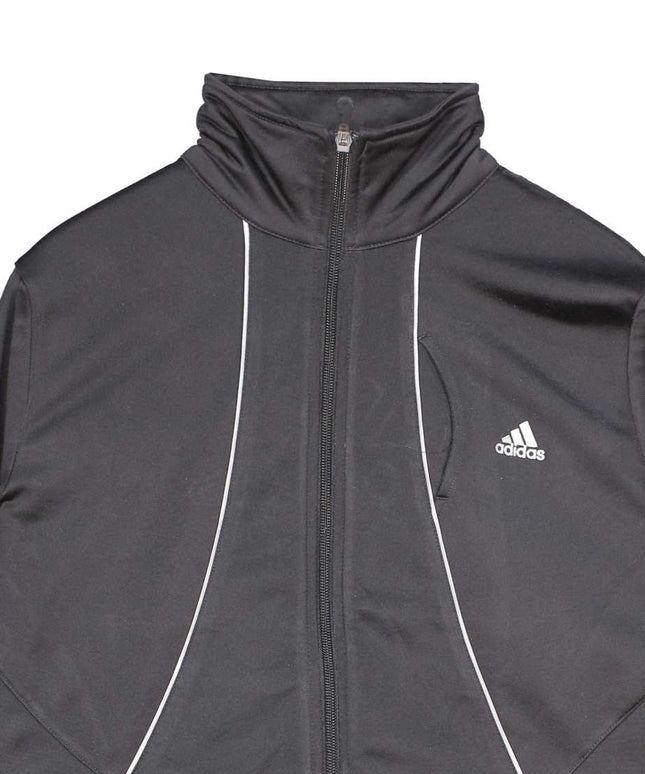 Adidas Full Zip Athletic Black Jacket