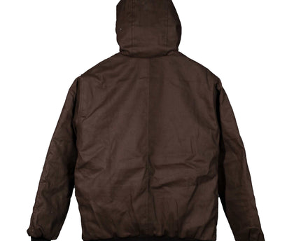 Reworked Carhartt Loose Fit Washed Canvas Hooded Jacket