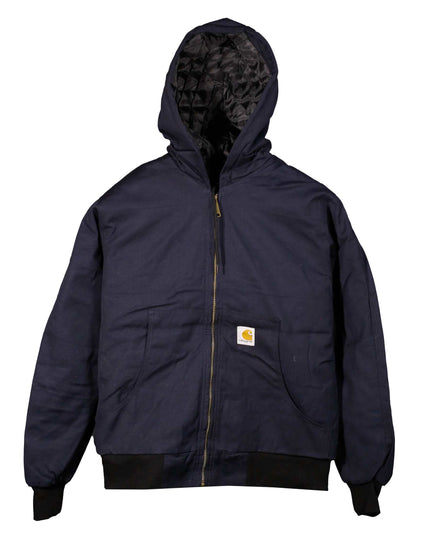 Reworked Carhartt Mens Duck Active Quilted Flannel Lined Jacket
