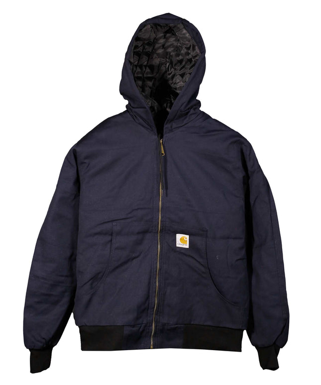 Reworked Carhartt Mens Duck Active Quilted Flannel Lined Jacket