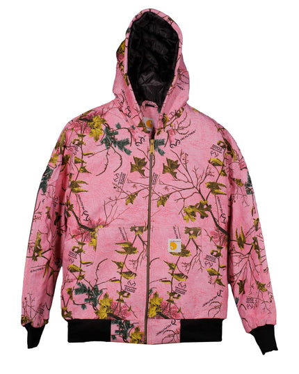 Reworked Carhartt Hunting Bomber Pink Jacket