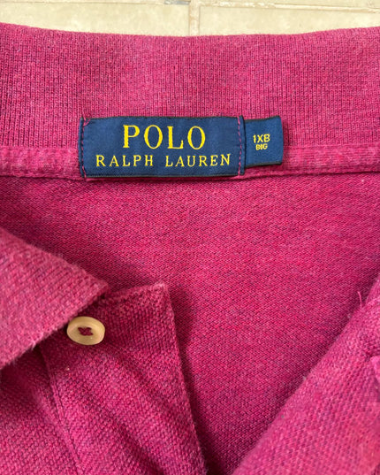 Ralph Lauren Classic Fit Magenta Pique Polo Shirt - XL