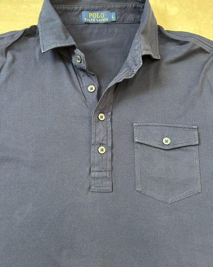 Ralph Lauren Short-Sleeve Navy Blue Polo Shirt- L