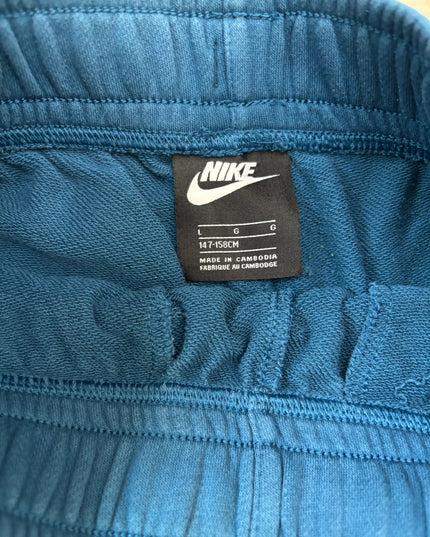Nike Sportswear With Dual White Swoosh Blue Shorts- XS | Wasit: 26"
