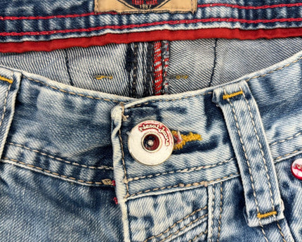 Nesal Denim 1987 Distressed Cargo Light Blue Short - M