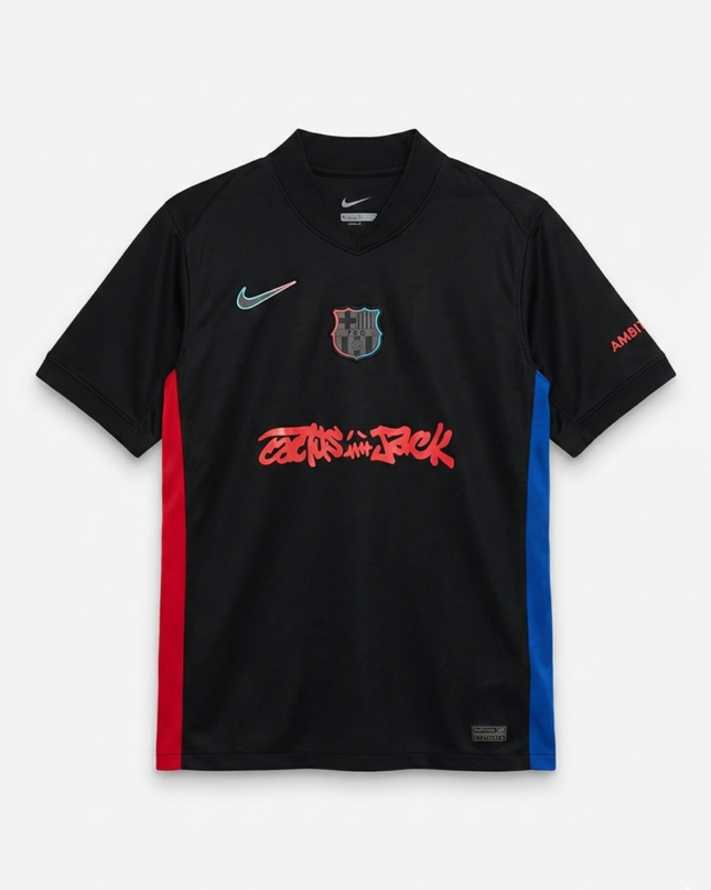 Nike Black FC Barcelona x Cactus Jack Travis Scott Jersey