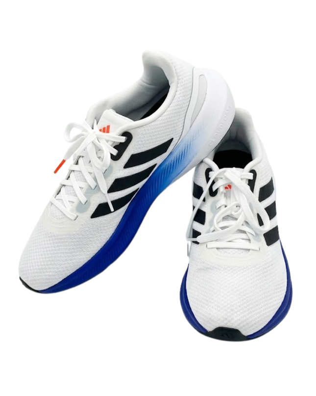 Adidas White/Blue Men's Athletic Running Sneakers