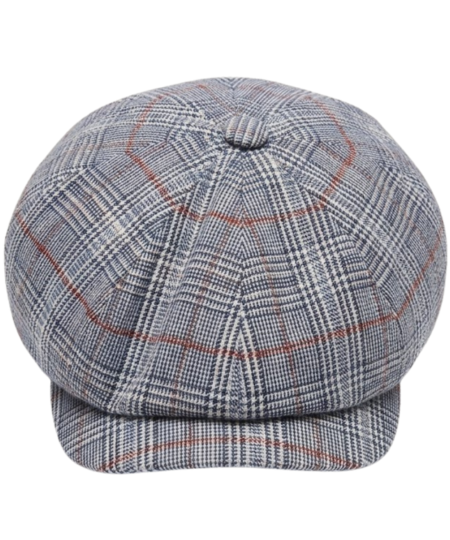 Stetson Blue Checkered Newsboy Cap
