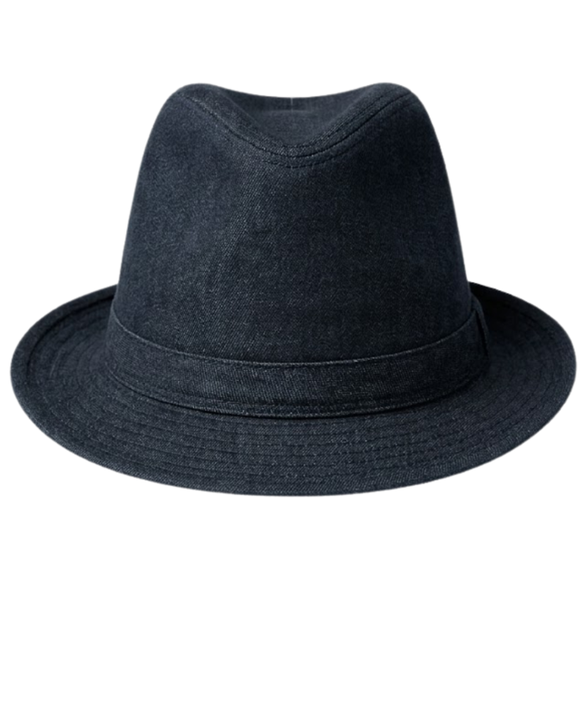 Zara Man Navy Blue Fedora Hat