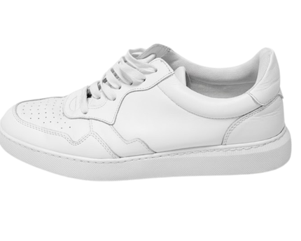 Sorbino White Leather Low-Top Men's Sneakers