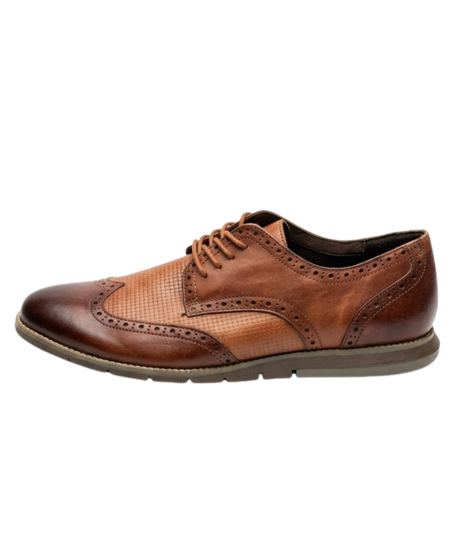 Tahari Signature Brown Men's Wingtip Brogue Hybrid Oxford Shoes