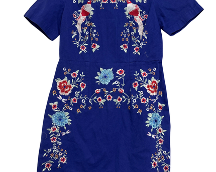 Red Herring Blue Embroidered Floral Dress